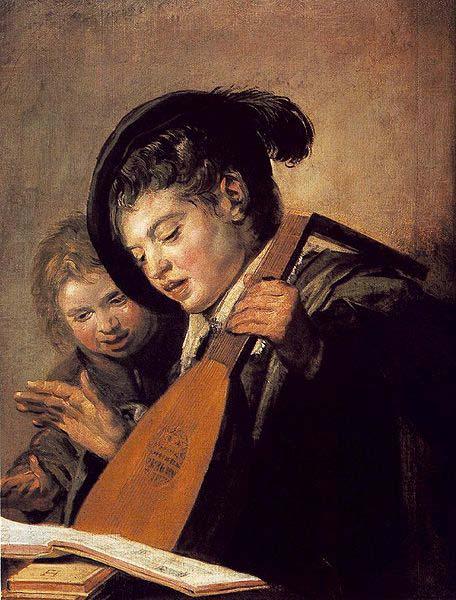 Frans Hals Two Boys Singing WGA France oil painting art